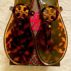 Tory Burch Mini Miller Jelly Flat Thong Sandals